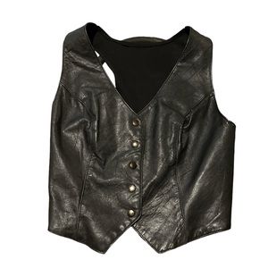 Women’s Leather Motorcycle Vest